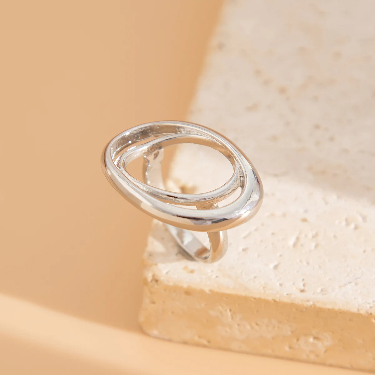 Metal Butterfly Flowers Ring for Women Fashion