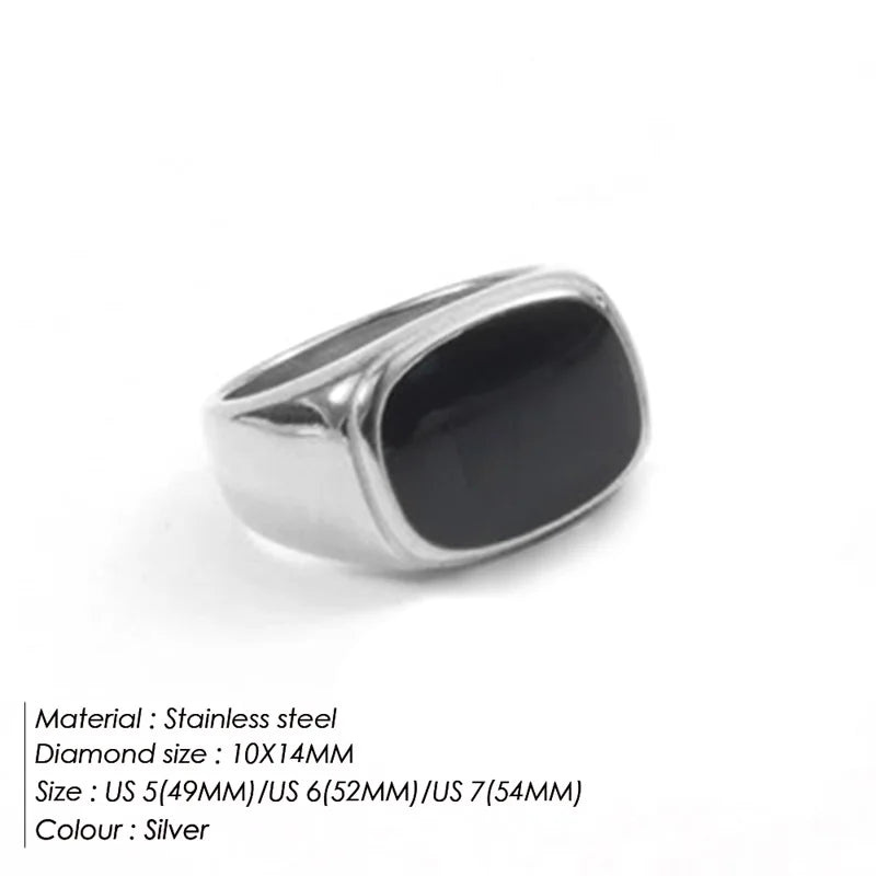 Vintage Chunky Square Shell Rings for Women